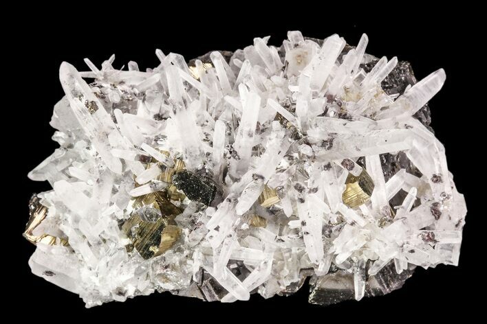 Quartz, Sphalerite & Pyrite Cluster - Peru #99692